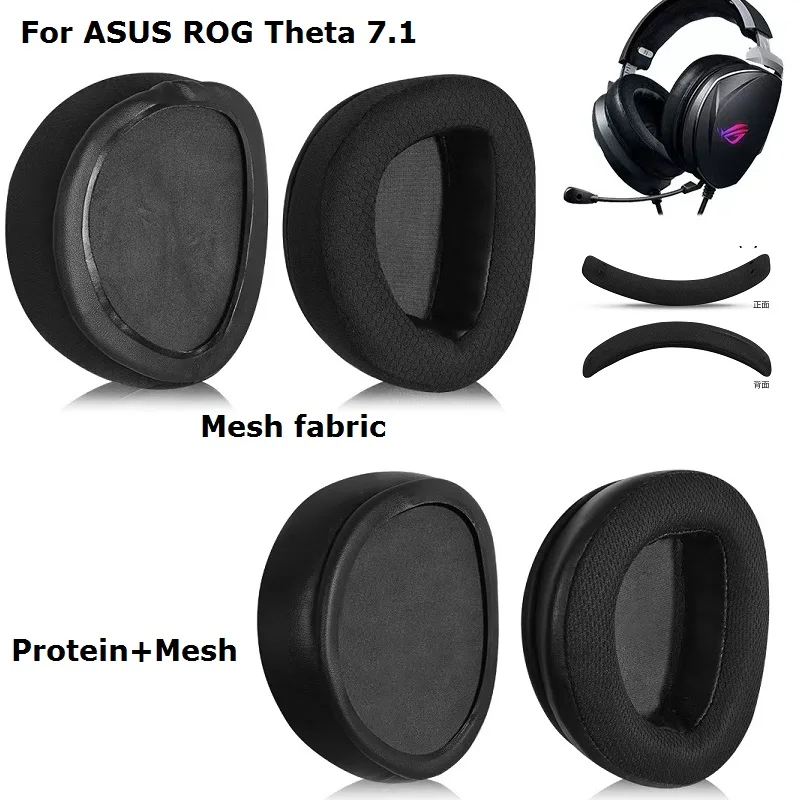 Ear Pads for ASUS ROG Theta 7.1 gaming headphones replacement high quality earmuffs ear pillows ear covers headband cushions