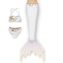 Mermaid Princess Cosplay shell dress tail Costume Halloween for kid mermaid swimsuit