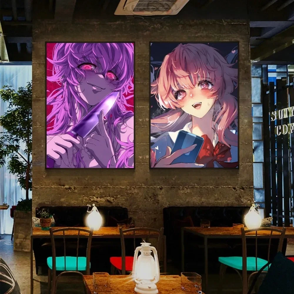 1pc Yuno Gasai Future Diary Anime Poster HD Posters Home Room Bar Cafe Decor Art Wall Painting Picture