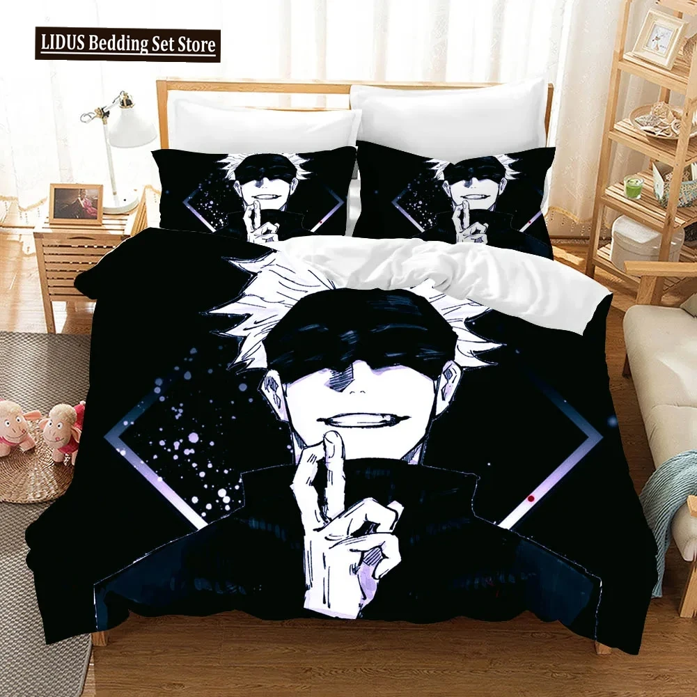 

Jujutsu Kaisen Bedding Set Japan Famous Anime Duvet Cover Sets Comforter Bed Linen Twin Queen King Single Size Dropshipping Gift