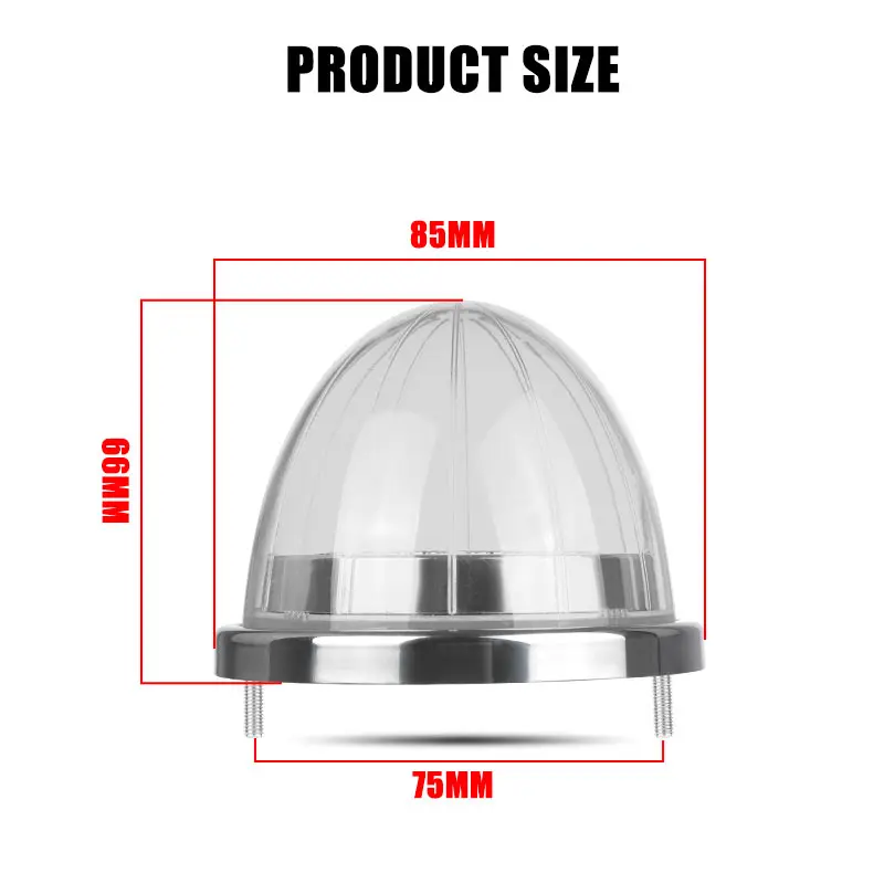 أضواء البطيخ LED مع قوس بازل الجانب ماركر التخليص مصباح ارتفاع منخفض تحذير ضوء لشاحنة مقطورة شاحنة فان حافلة 12 فولت