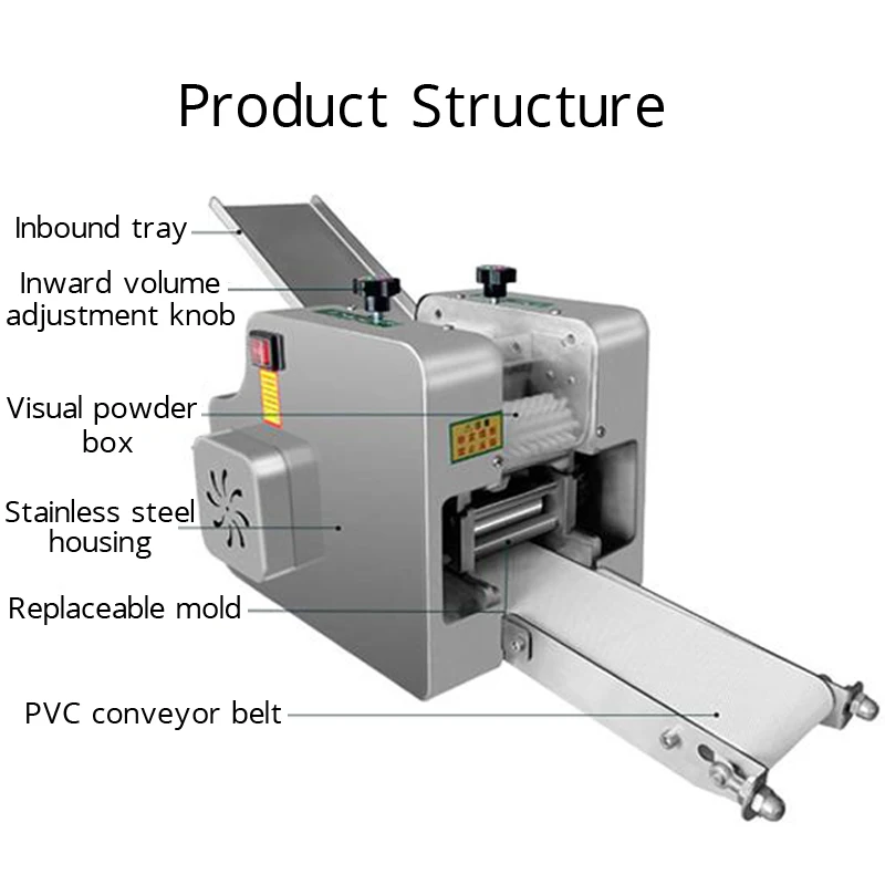 New 10/220V Commercial Household Electric Dumpling Wrapper Machine Making Wonton Noodle Pressing Machine Slicer Noodle Machine
