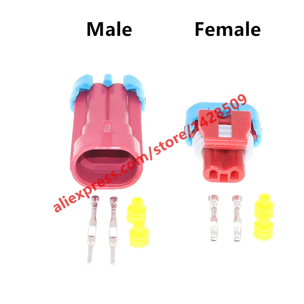 1 Set PA66 2 Pin Female Auto Connector 12052643 12177071 Sensor Plug Valve EGR For Nissan Paladin ZXAUTO