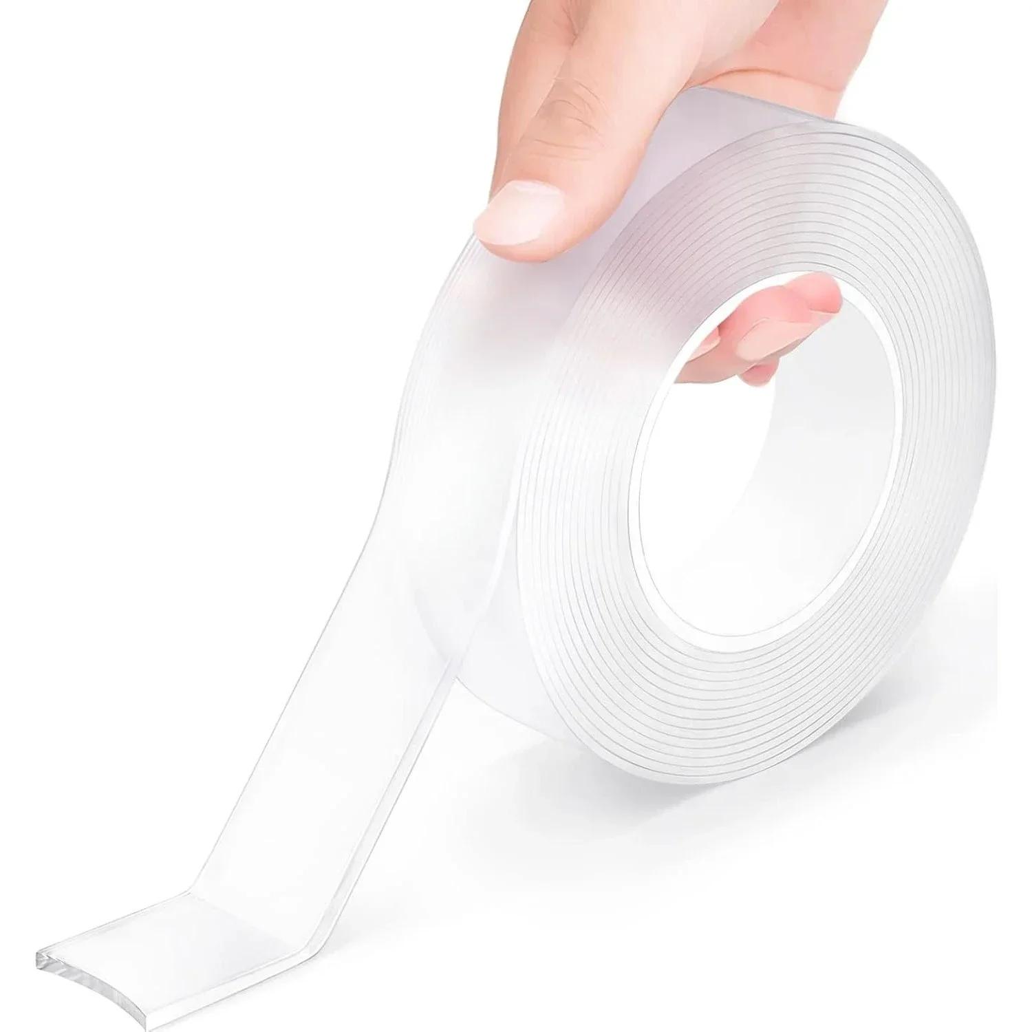 

Double Sided Tape Heavy Duty, Nano Double Sided Adhesive Tape, Clear Mounting Tape Picture Hanging Adhesive Strips (9.85FT)