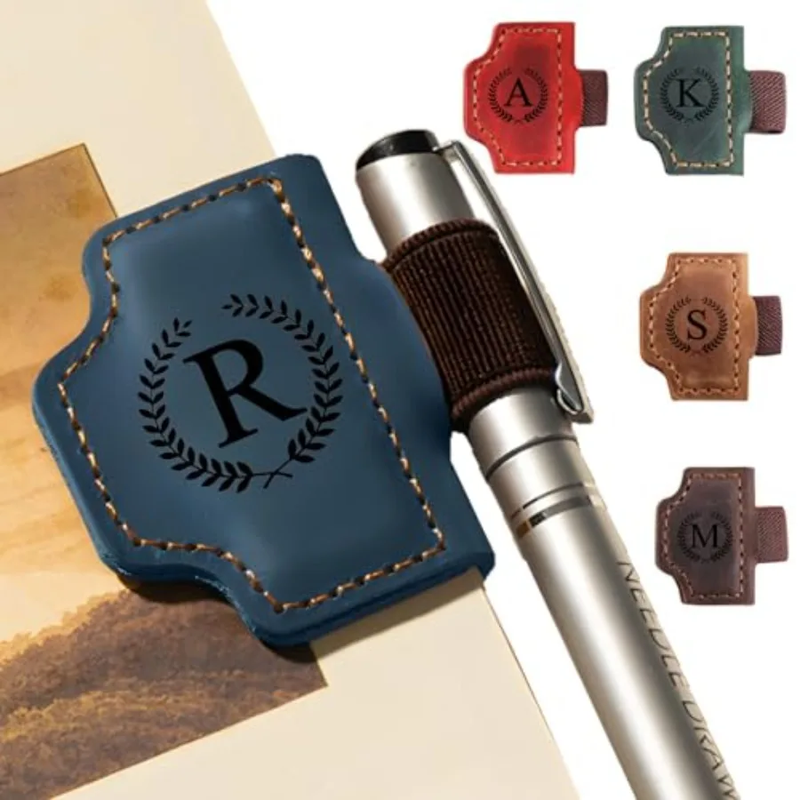 Custom Magnetic Bookmarks for Women Men, Leather Book Marker Gifts for Book Lovers, Readers, Teachers, Mom, Personalized Initia