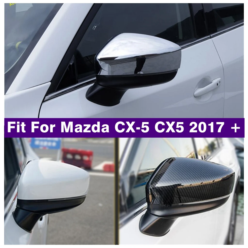 

ABS Chrome Outside Door Rearview Mirror Decor Protector Shell Cover Housing Trim For Mazda CX-5 CX5 2017 - 2022 Car Accessories