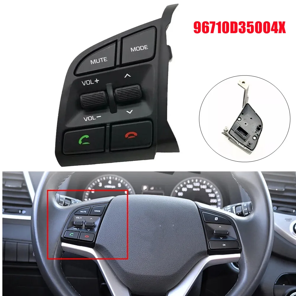 

1PCS For Hyundai Tucson 2016-2018 Car Multi-function Steering Wheel Control Switch Button Molding Part 96710D35004X 96720D32004X
