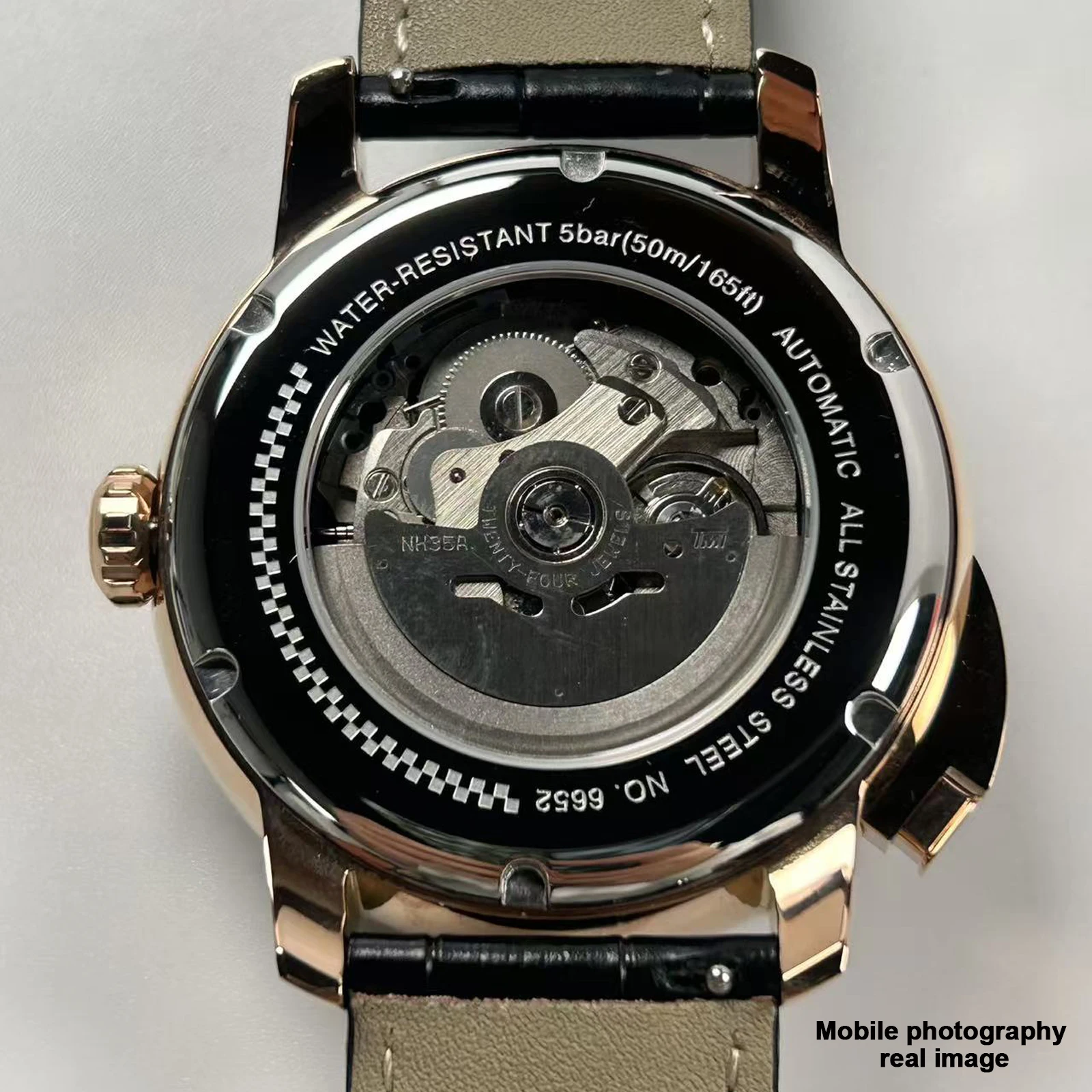 

PINDU Design button Rotating Dial horse race Mechanical Watch Men NH35 movement sapphire waterproof Automatic Mechanical Watch