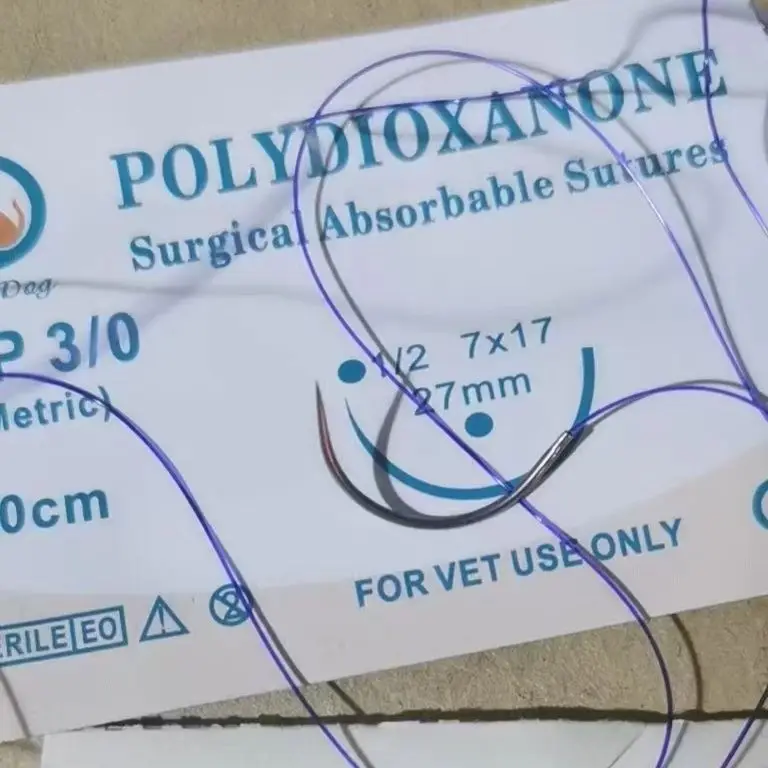 Absorbable PDO Single Strand For Pet Animals Visceral Suture 4th Generation Veterinary Suture Surgical Thread No Suture Removal
