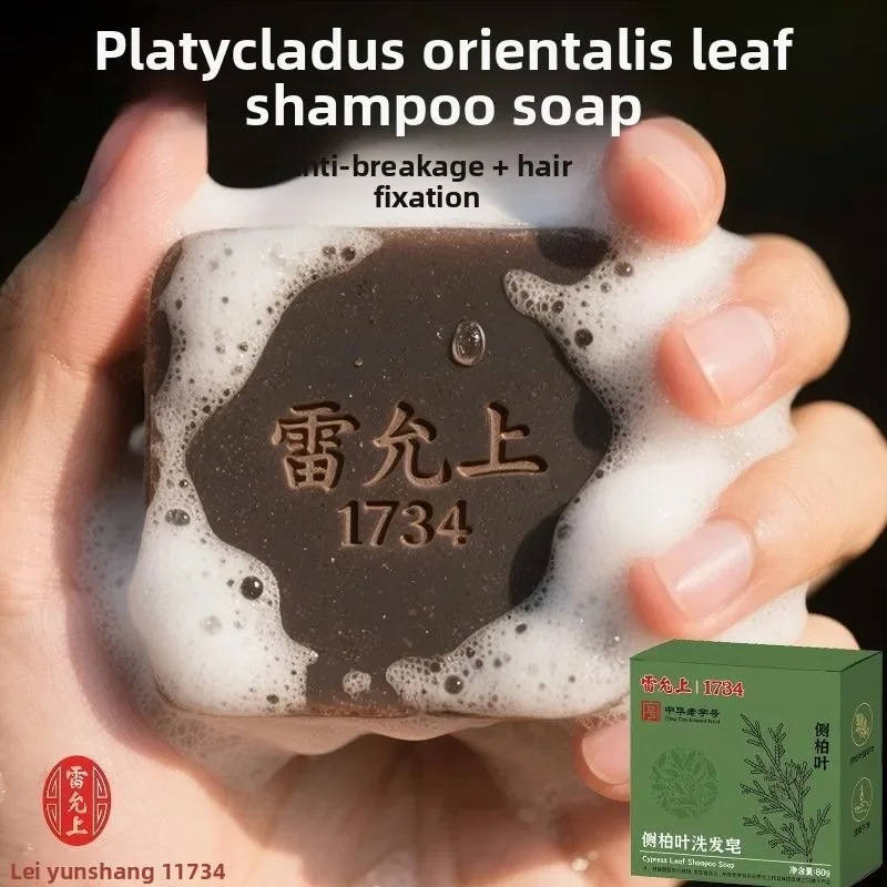 Cacumen Platycladi Black Ganoderma Polygonum Multiflorum Shampoo Bar Nourishes Hair Controls Oil and Keeps SmoothNot a Washbasin