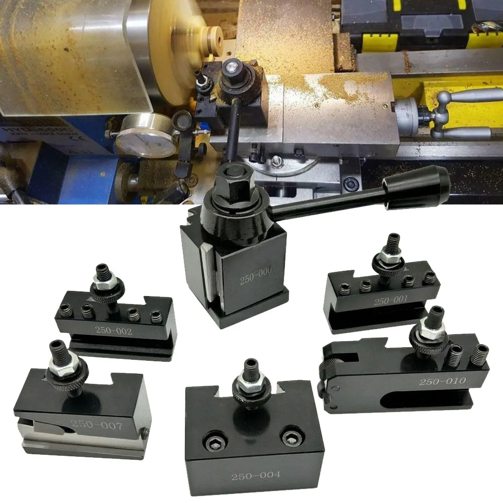 High Quality Quick Change Tool Kit Steel Tool Post Holder for Accurate and High Precision For Lathe Tools Change