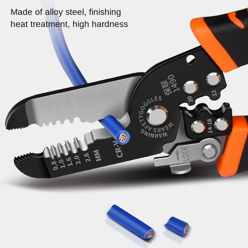 Wire stripping  electrician specific cutting pliers, multifunctional wire stripping pliers, voltage divider pliers