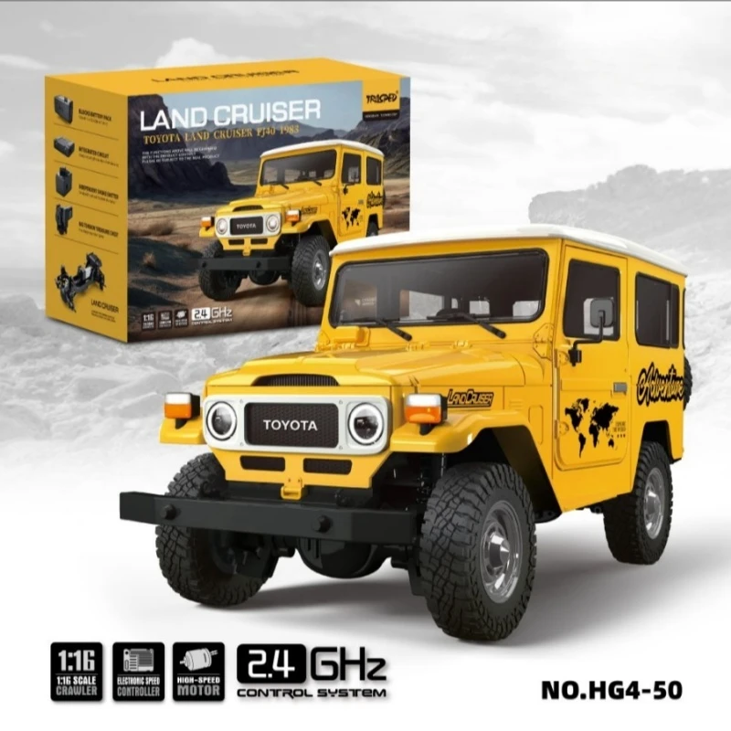 

New Rc Car 1:16 Fj40 Rc Car 4wd Electric High Speed Off-Road Truck Collect Toys Children Exquisite Gift Lighting Sound Effect