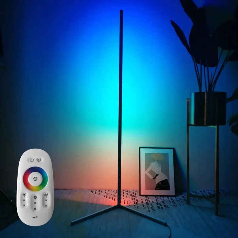 Newish Dancing Remote Control Tripod Stand RGB Led smart corner Floor Light For Home Decor living room