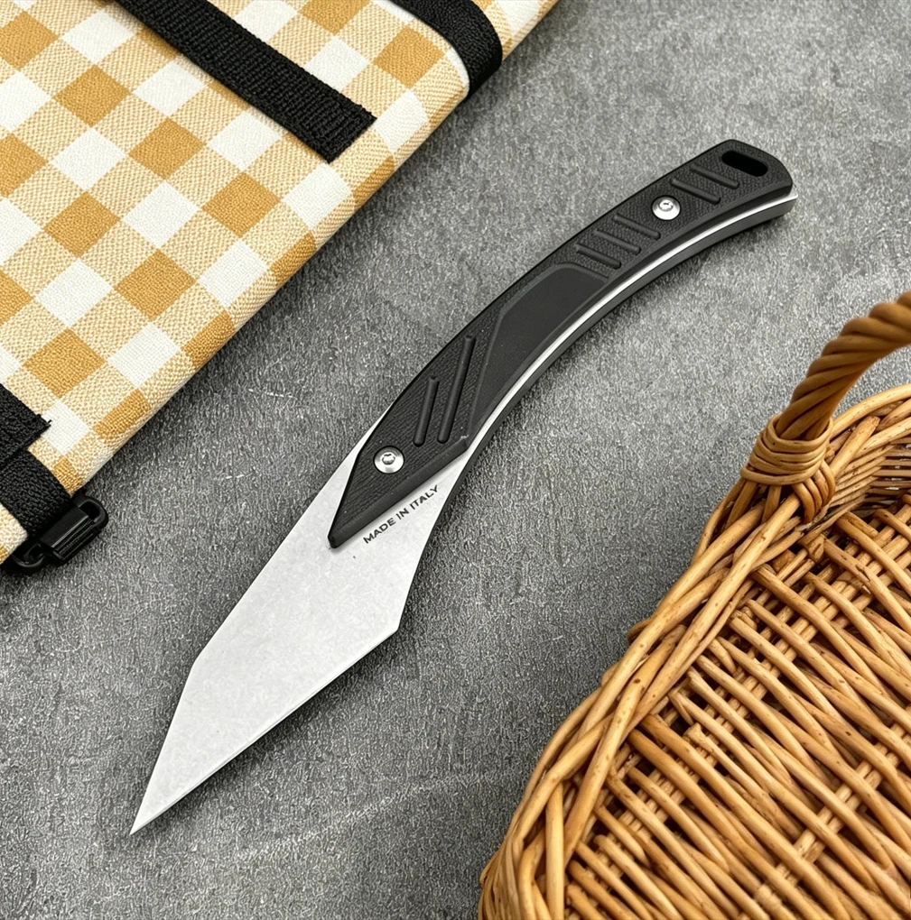 

KiRi EDC Hunting Fixed Blade Knife 8Cr13Mov Blade G10 Handle with Sheath Camping Portable Outdoor Survival Tool Gift for Men