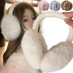 Earmuffs Soft Faux Fur para homens e mulheres, capa monocromática, regalos de orelha, proteção, Earflap, ao ar livre, frio, inverno, moda