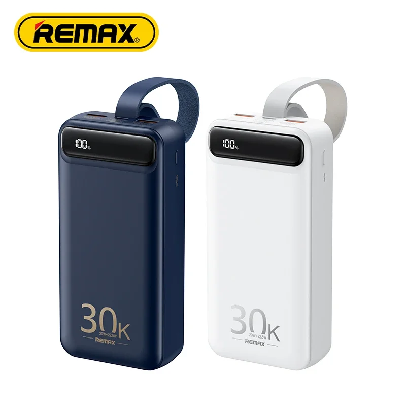 

REMAX RPP-522 20W+22.5W PD+QC Powerbank 30000 mah Portable Smart Multi-compatible Fast Charging Power Bank 30000mah 20000mah