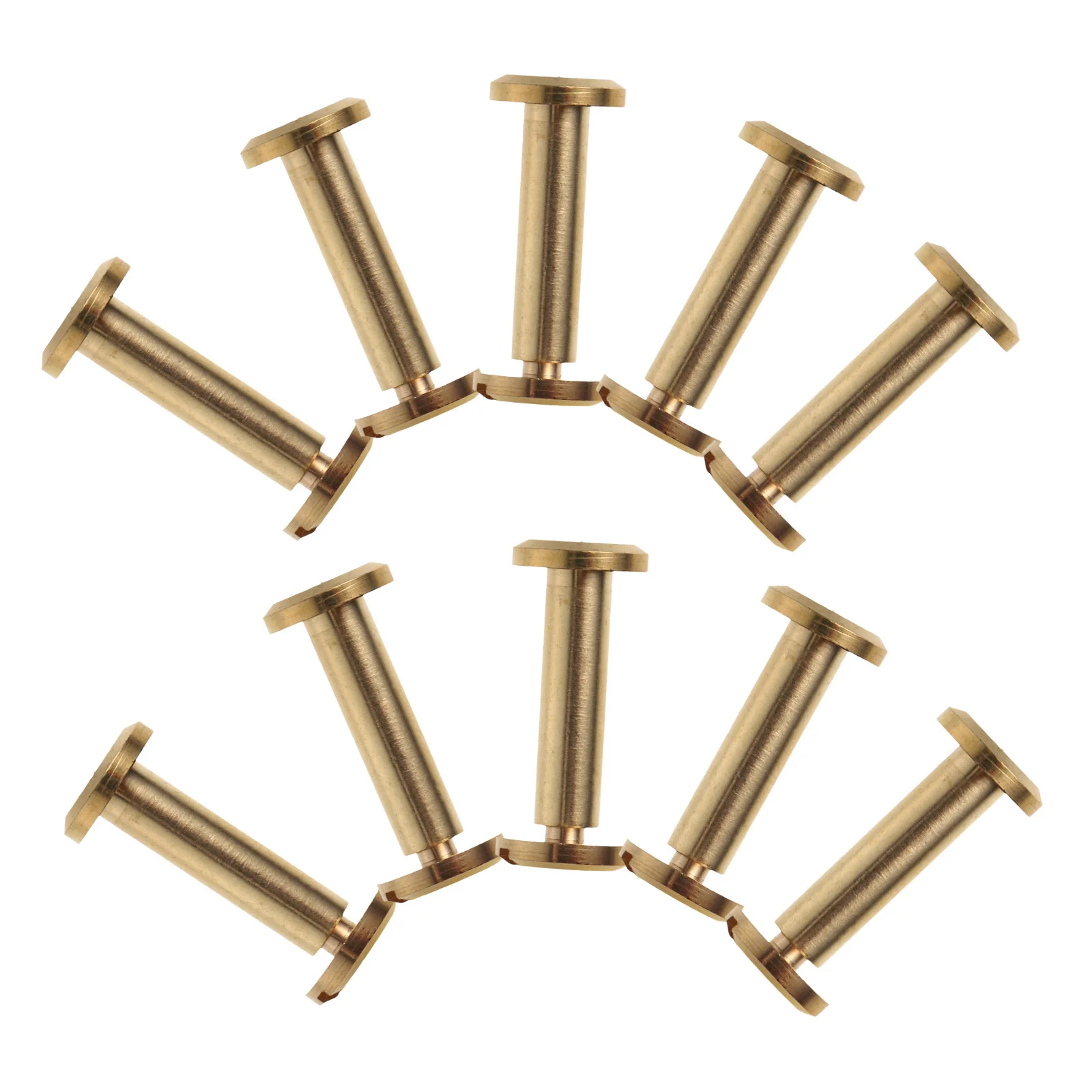 

10Pcs Scrapbook Binding Screws Solid Copper Material Sturdy Long-Lasting Use Well-Organized Elegant Design for Albums Books