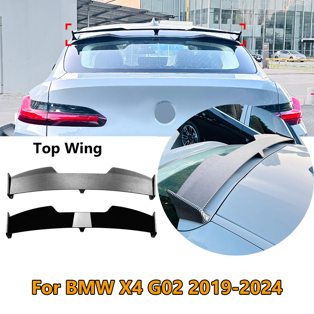 

For BMW X4 G02 2019-2024 Car Rear Roof Spoiler Wing Rear Spoiler Cap Rear Trunk Lip Cars Exterior Modification Parts