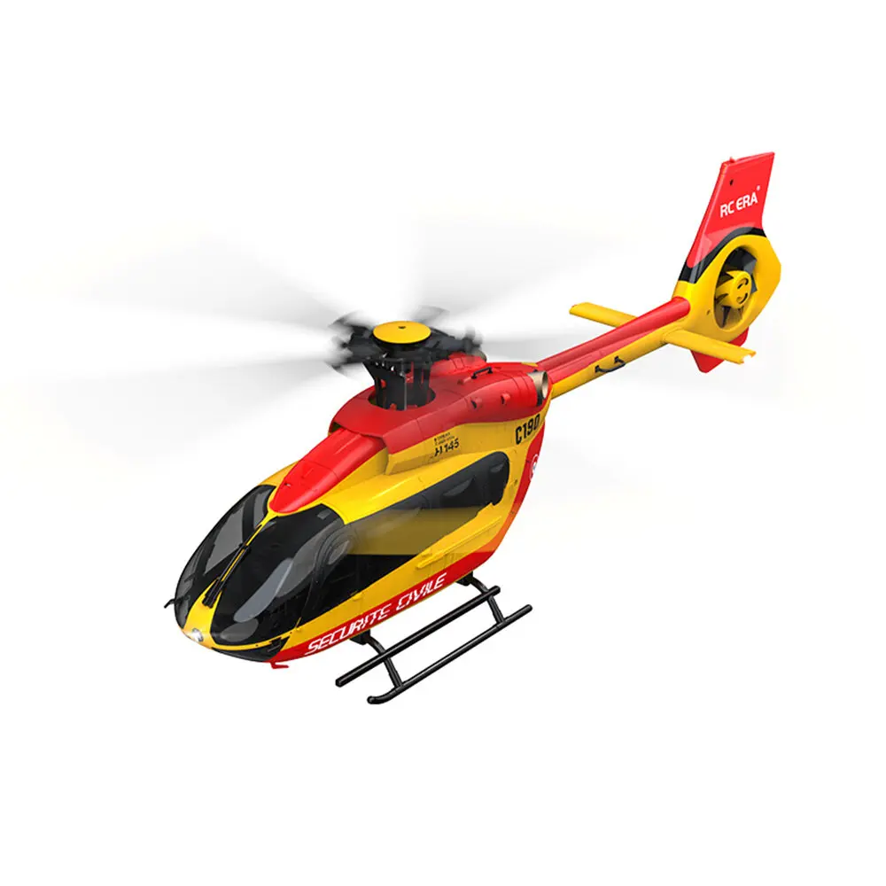 RC ERA C190 1:30 H145 Scale 2.4G 6CH 6-Axis Gyro Optical Flow Localization Altitude Hold Flybarless RC Helicopter RTF