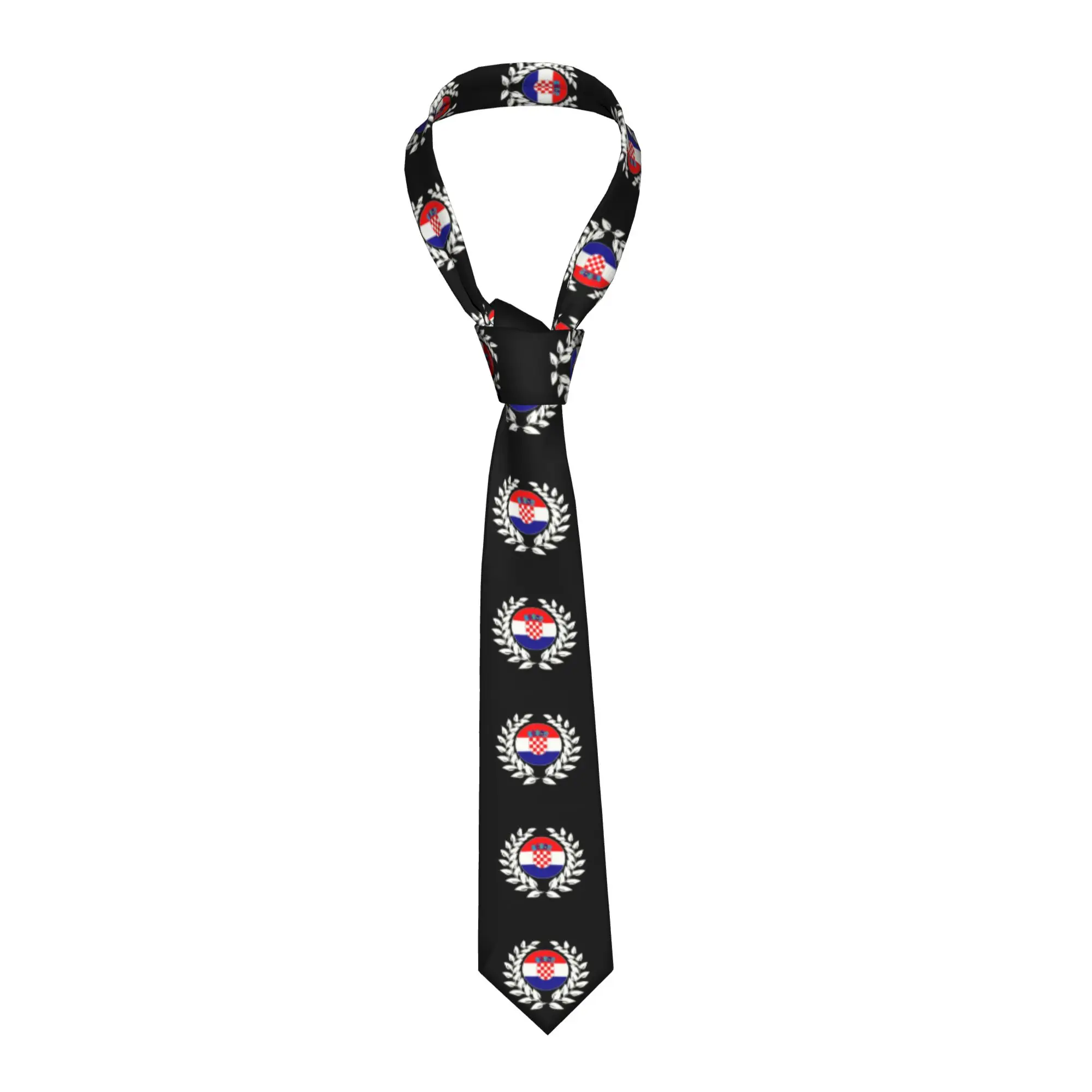 

Мужской модный шелковый галстук с хорватским флагом, патриотический, для свадьбы