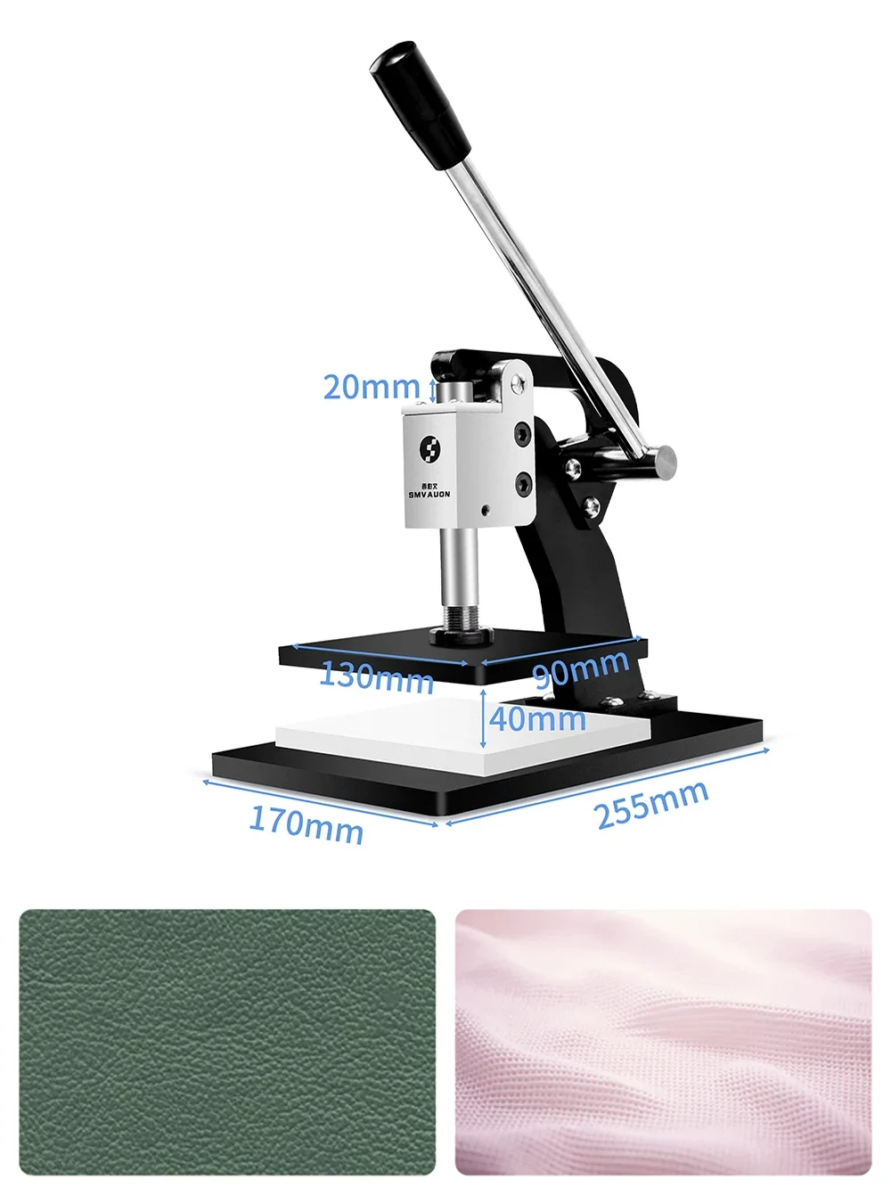 90x130MM Maszyna do wycinania skóry Prasa ręczna Próbkowanie Narzędzie do wykrawania Papier fotograficzny Arkusz PVC/EVA Przecinarka do form 0,8T Siła