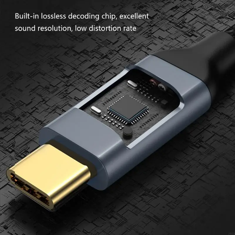 Universal USB C To RCAs Sound Converters Cable 1.5m Braided Jackets For Modern And Legacies Devices