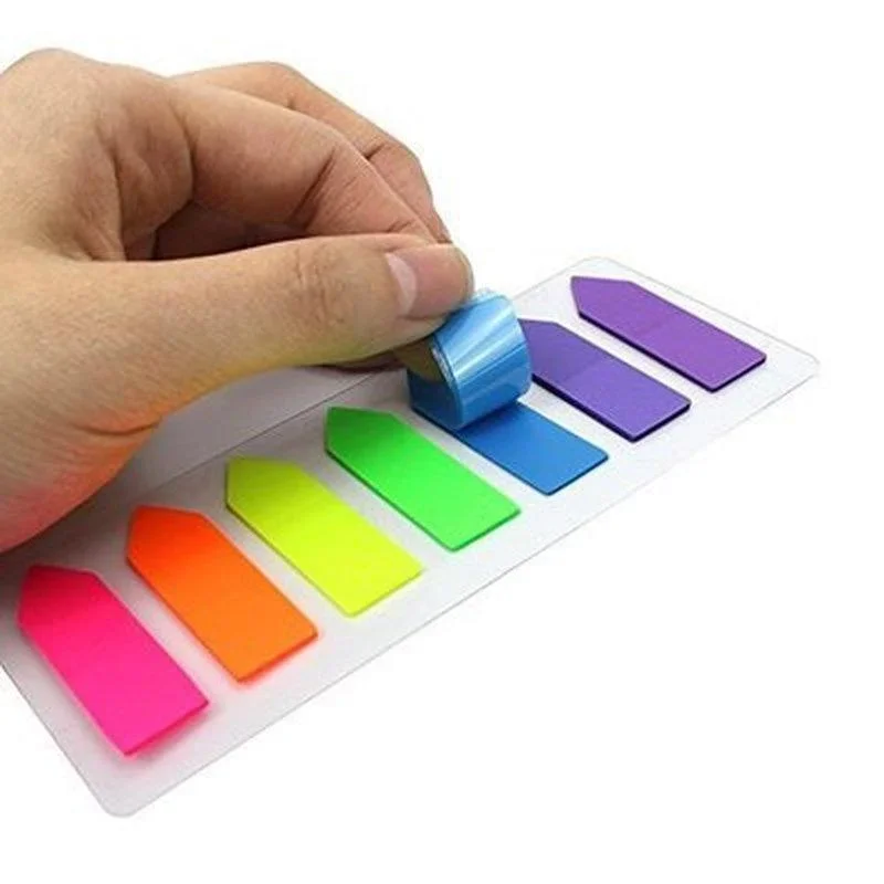 2Pcs Creative Korean Stationery Sticky Note Stickers Scrapbooking Fluorescent Index Posted