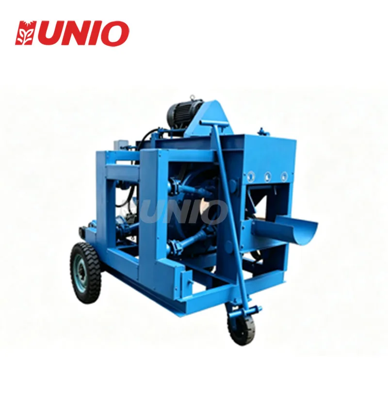 High Efficiency Mobile Tree Debarker Log Bark Removing Machine For Woodworking