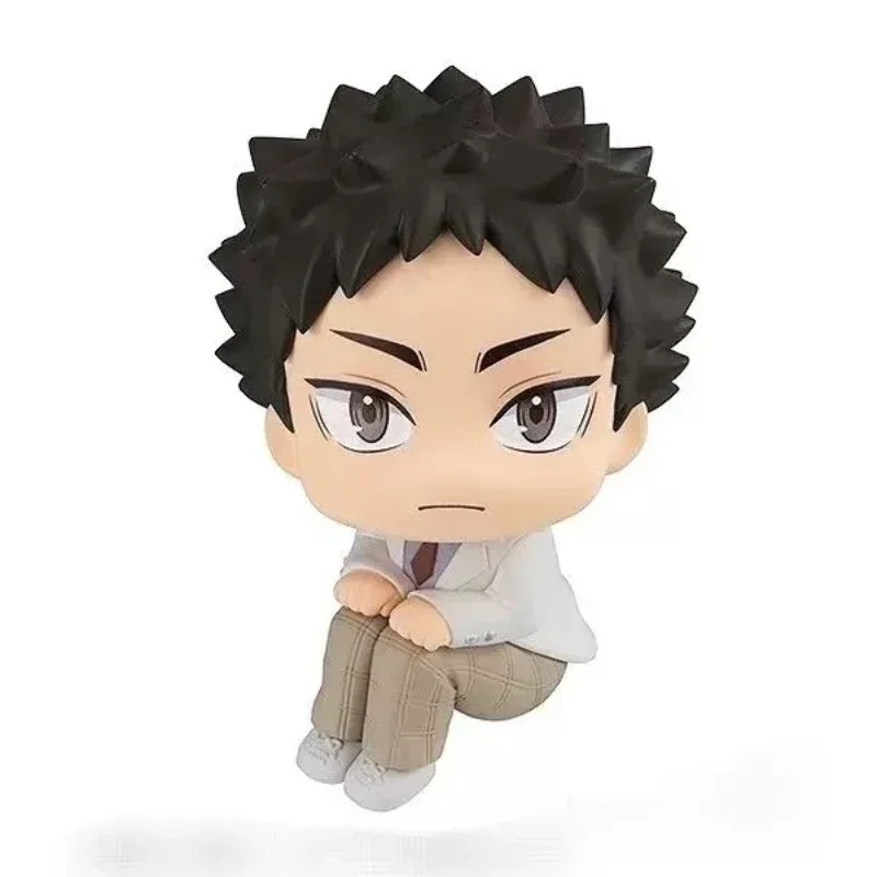 

10cm Anime Haikyuu!! Action Figure Oikawa Tooru Iwaizumi Hajime Akaashi Keiji Kotaro Bokuto Look Up Model Q Version PVC Toys