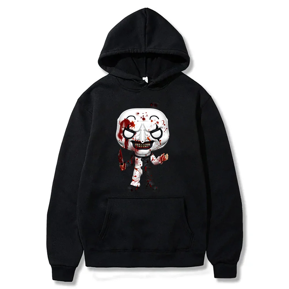 

Horror Movie Terrifier3 Hoodie Art Clown Art Big Head Clothing For Women Men Dark style Sweatshirt Terrifier Doll image Pullover