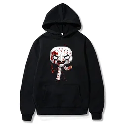 Horror Movie terrier3 felpa con cappuccio Art Clown Art Big Head abbigliamento per donna uomo felpa stile scuro Terrifier Doll image Pullover