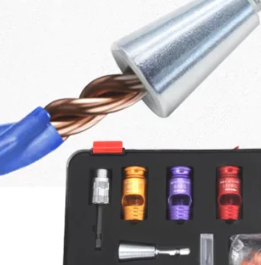 

AT43-для дрели, совместимый инструмент для зачистки проводов, скручивающий разъем и инструмент для скручивания проводов, для дрели, ИНСТРУМЕНТЫ для зачистки проводов