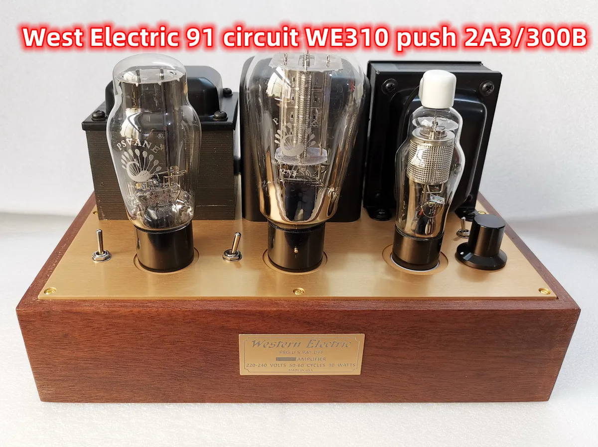 

West Electric 91 circuit WE310 pushes 2A3 300B dual-use single-ended power amplifier. High frequency 20KHZ -0.8DB, full voice