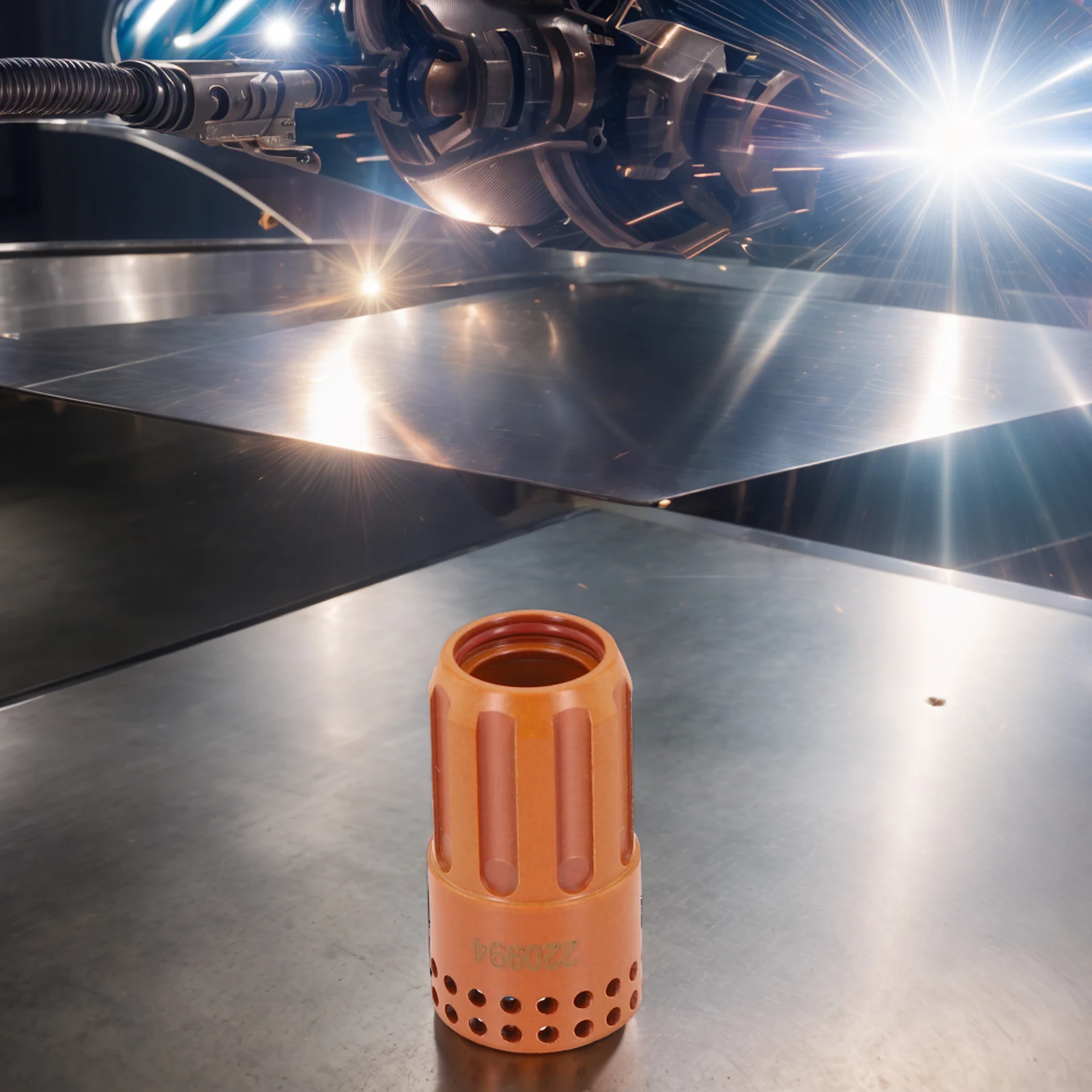 Plasma Fixing Cover Efficient Cutting Consumables for Plasma Retaining Cap Air Tube Connection Diameter 8 mm 220994