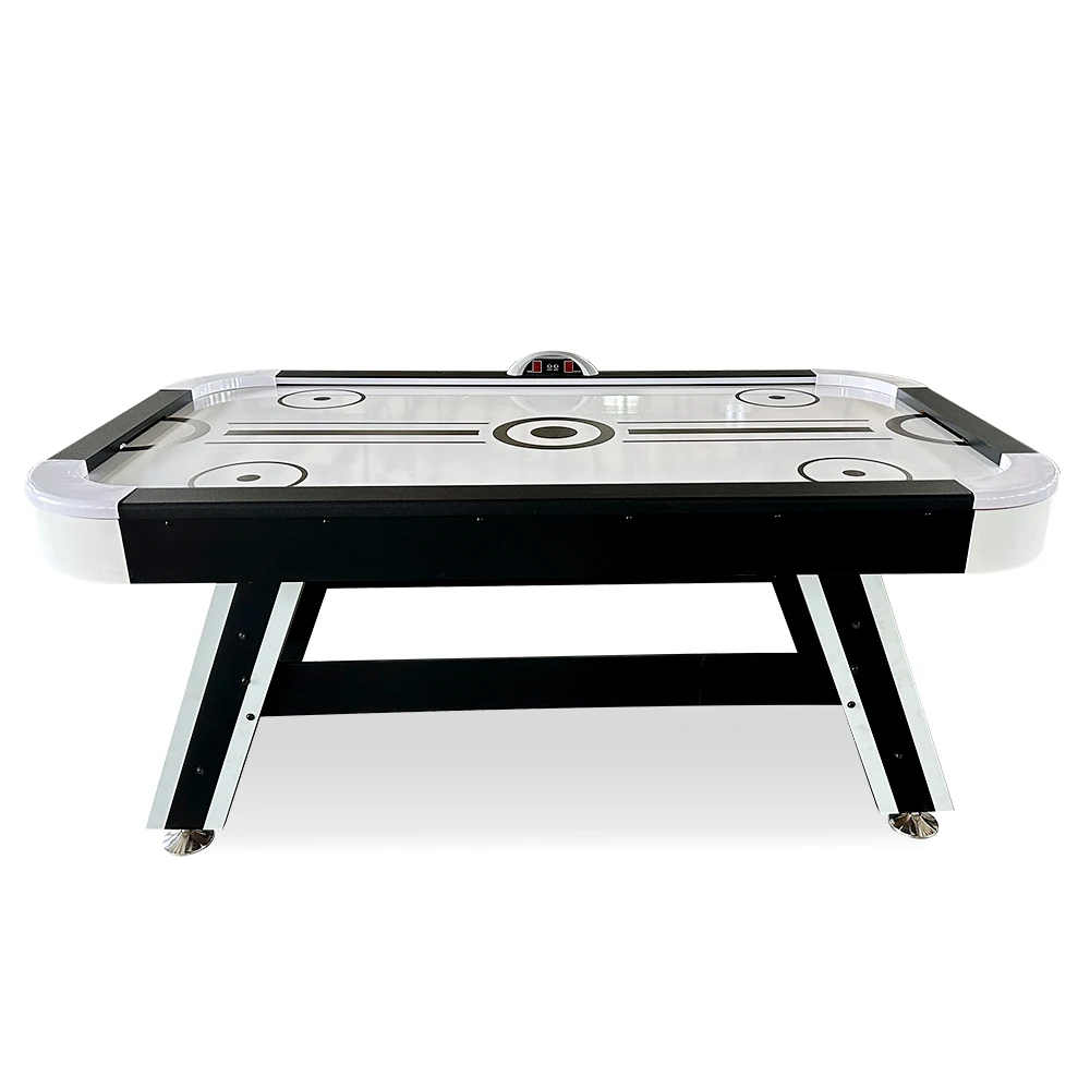 7ft AH15 MDF Air Hockey Table with Hockey Sur Air Puck 2 Players Electric Scoring Smooth Surface