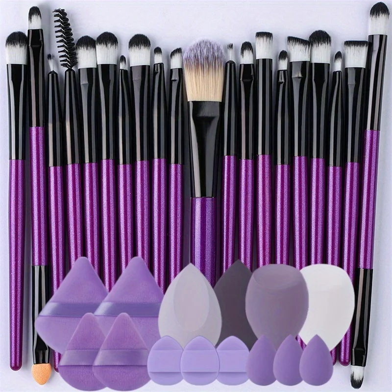 Conjunto de pincéis de maquiagem 8/20 pçs profissional feminino kit de pincéis cosméticos macio sombra de olho fundação delineador sobrancelha escova ferramentas de beleza