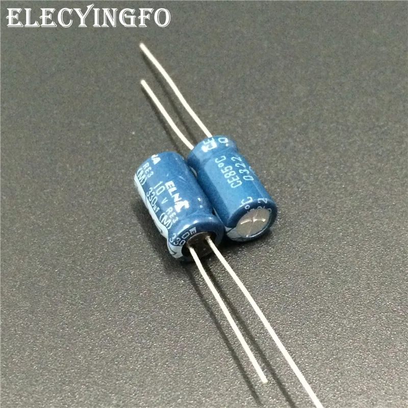 

10pcs 330uF 10V330UF Japan ELNA RE3 Series 6.3x11mm 10V330uF Audio capacitor