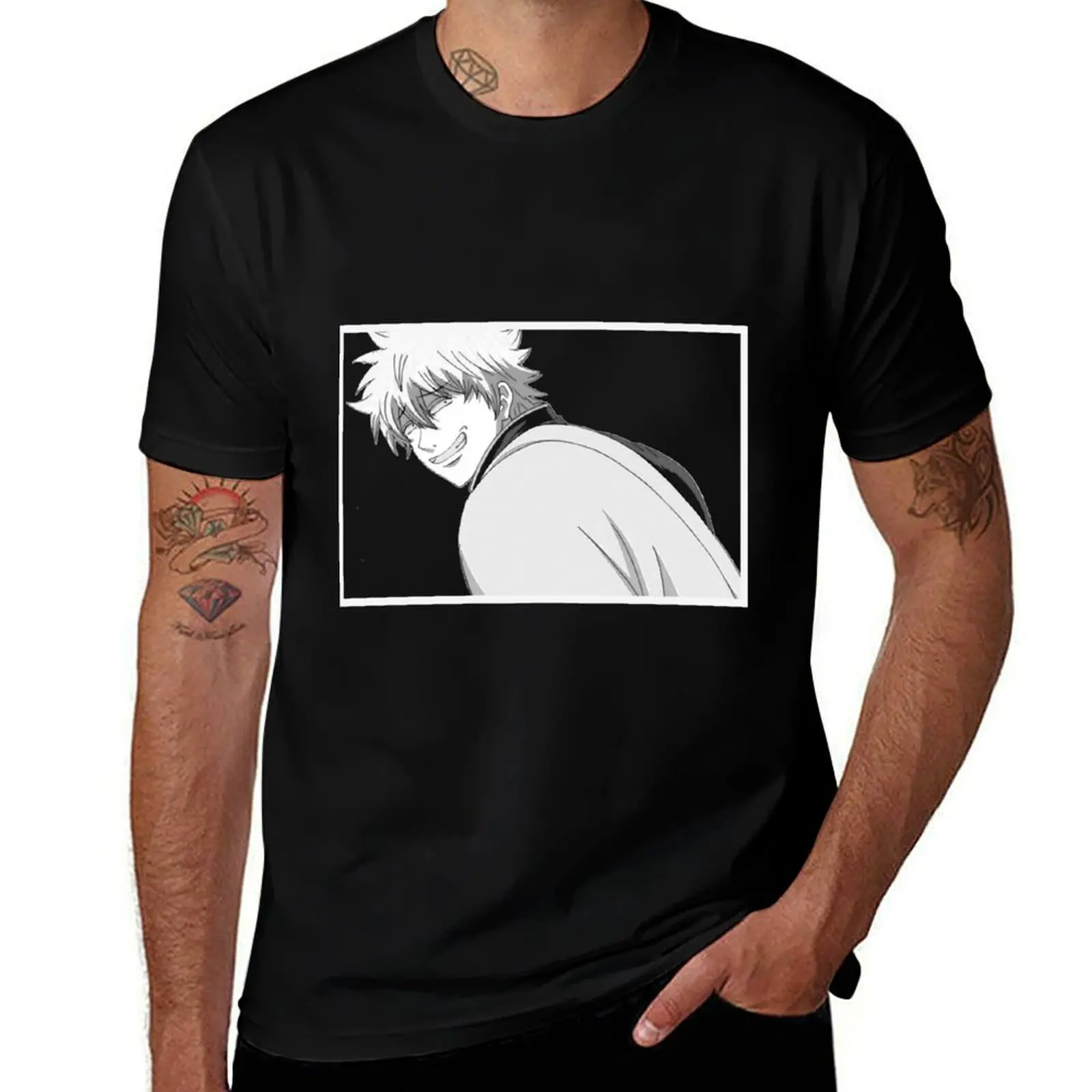 Gintoki Sakata T-Shirt Big and Tall Short Sleeve Tee T-Shirt