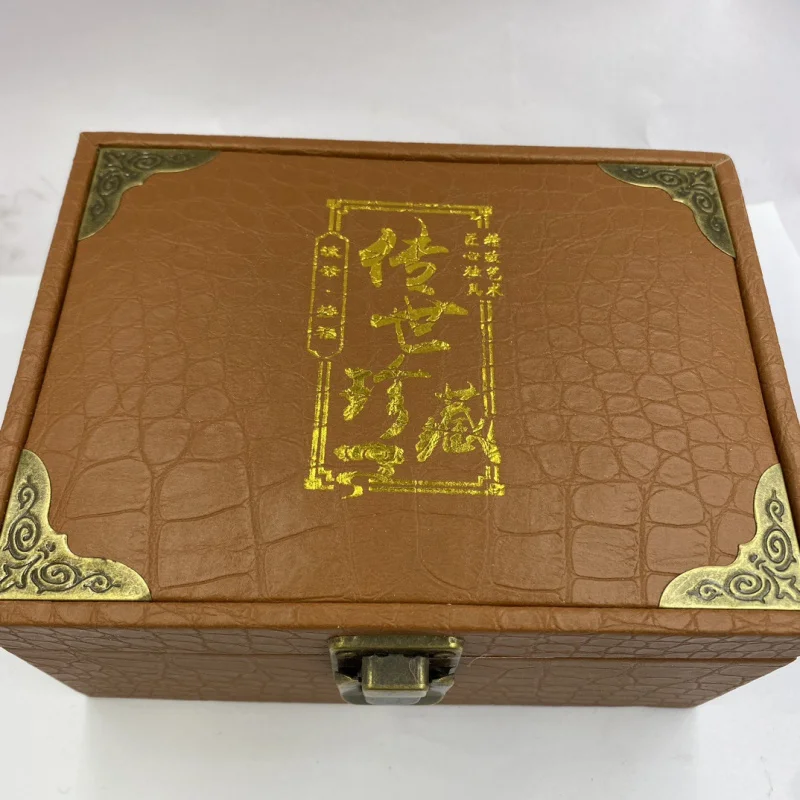 Crafts Antique Gold-Plated Gold Ingot Wealth-Attracting Gold 0kg Dragon Head Bracelet Set Crafts Ornament