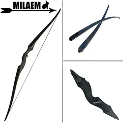 30-60lbs 60 zoll Bogenschießen Recurve Bogen Longbow Takedown Bogen Laminat Bogen Gliedmaßen Links/Rechts Hand Jagd Schießen Zubehör