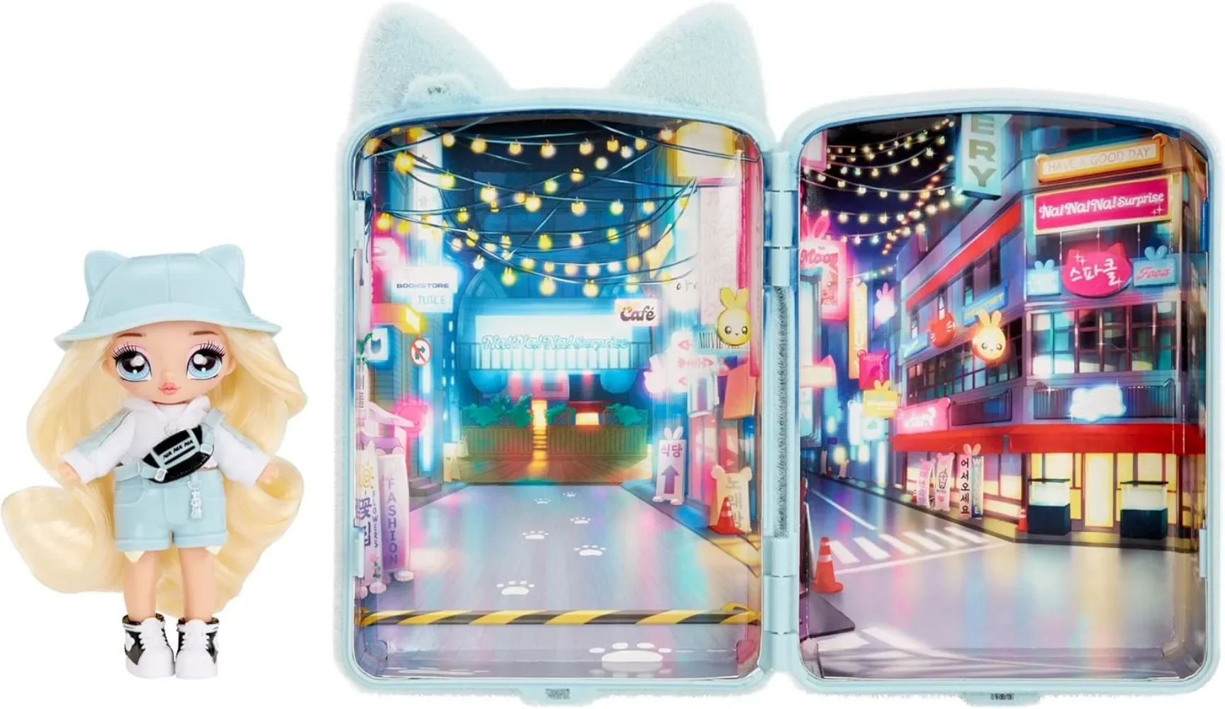 مجموعة حقيبة ظهر صغيرة من Surprise Nanana، دمية قطنية، إكسسوارات دمى تلبيس أنيقة، ألعاب منزلية للفتيات، دمى حقيبة ظهر مفاجئة