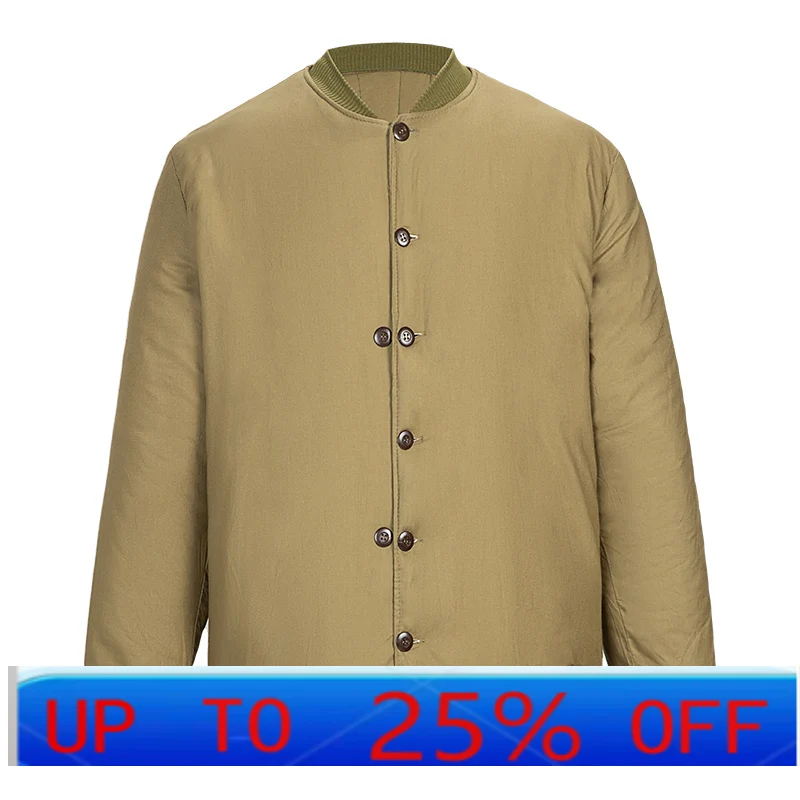 

LMM thickened cold-proof cotton clothes, white cotton old style winter construction cold storage work clothes