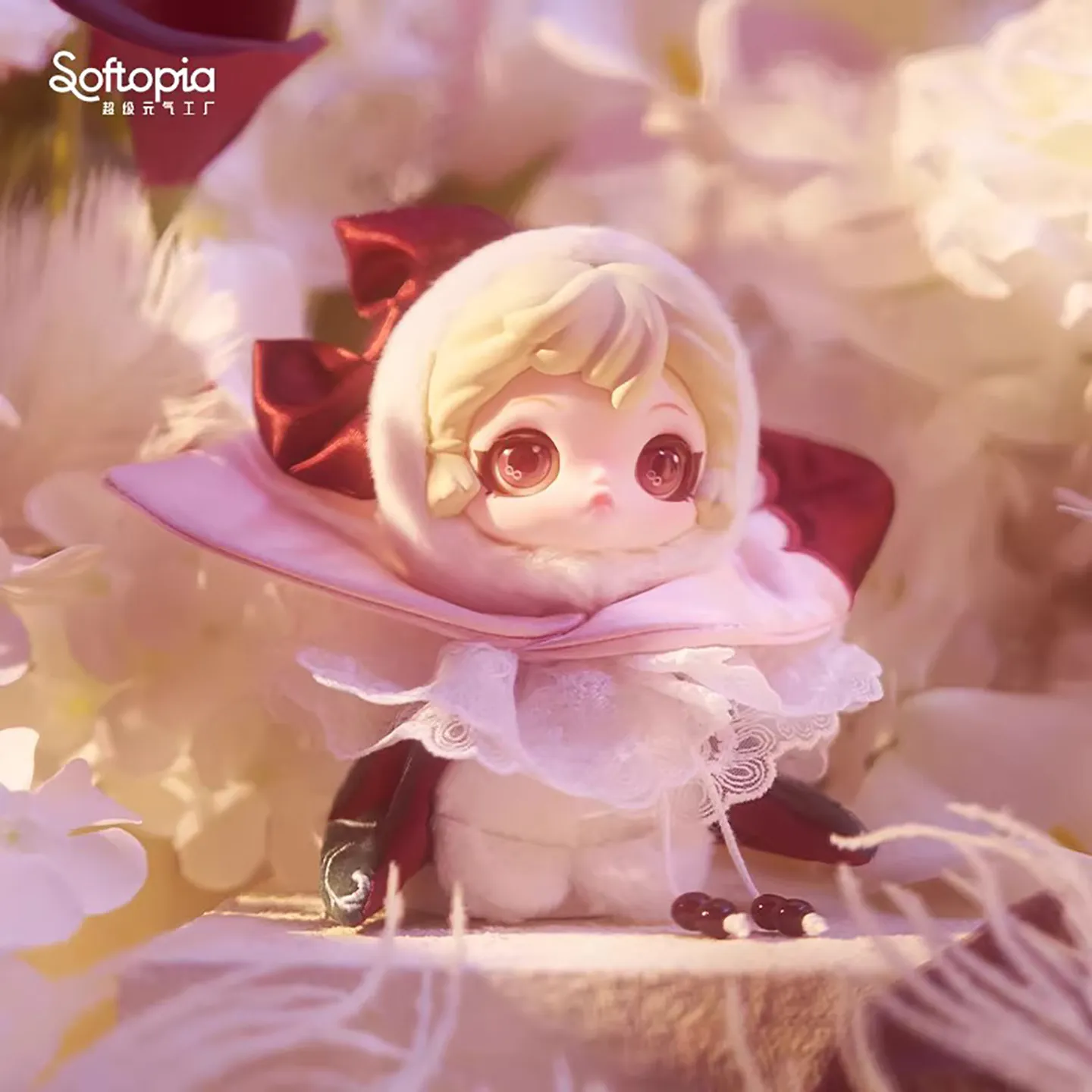 Softopia Viora Floraison Libre Series Blind Box Mystery Box Plush Bag Charm Action Figure Doll Pendent Toy Gifts