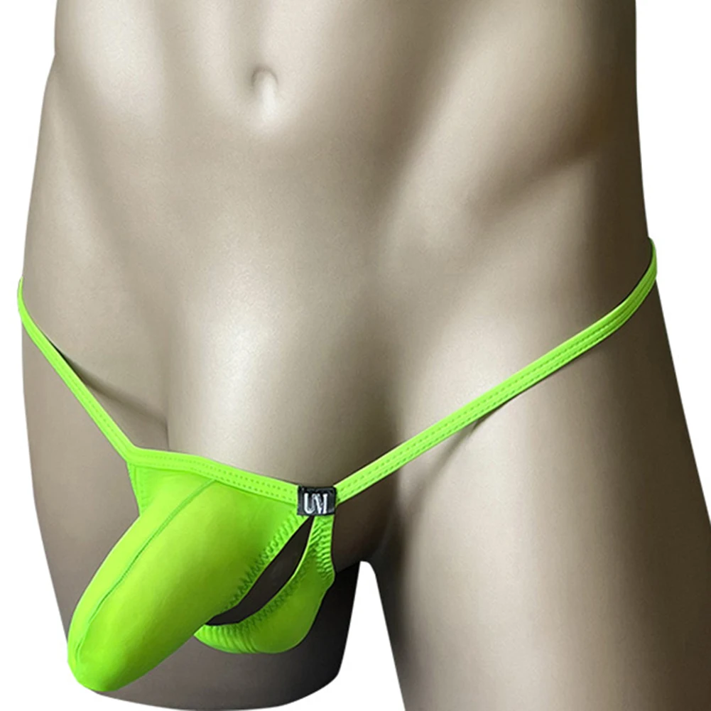 

Мужские стринги Sissy с открытой попкой и подъемной петлей, сумка-стринги, нижнее белье, тонкое мужское нижнее белье из ледяного шелка, танга