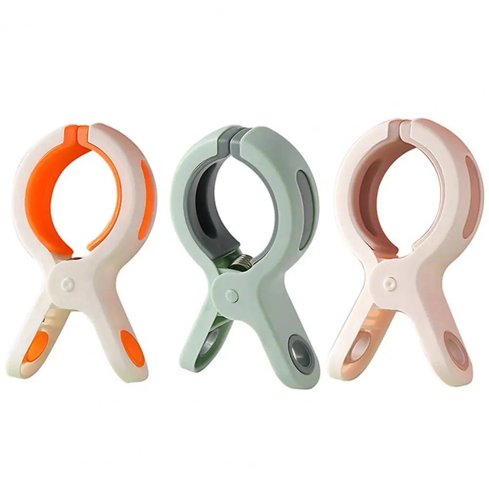 3Pcs Clothes Clip Convenient Firmly Towel Clip Multi-purpose Anti-fall Quilt Drying Clamp Daily Use