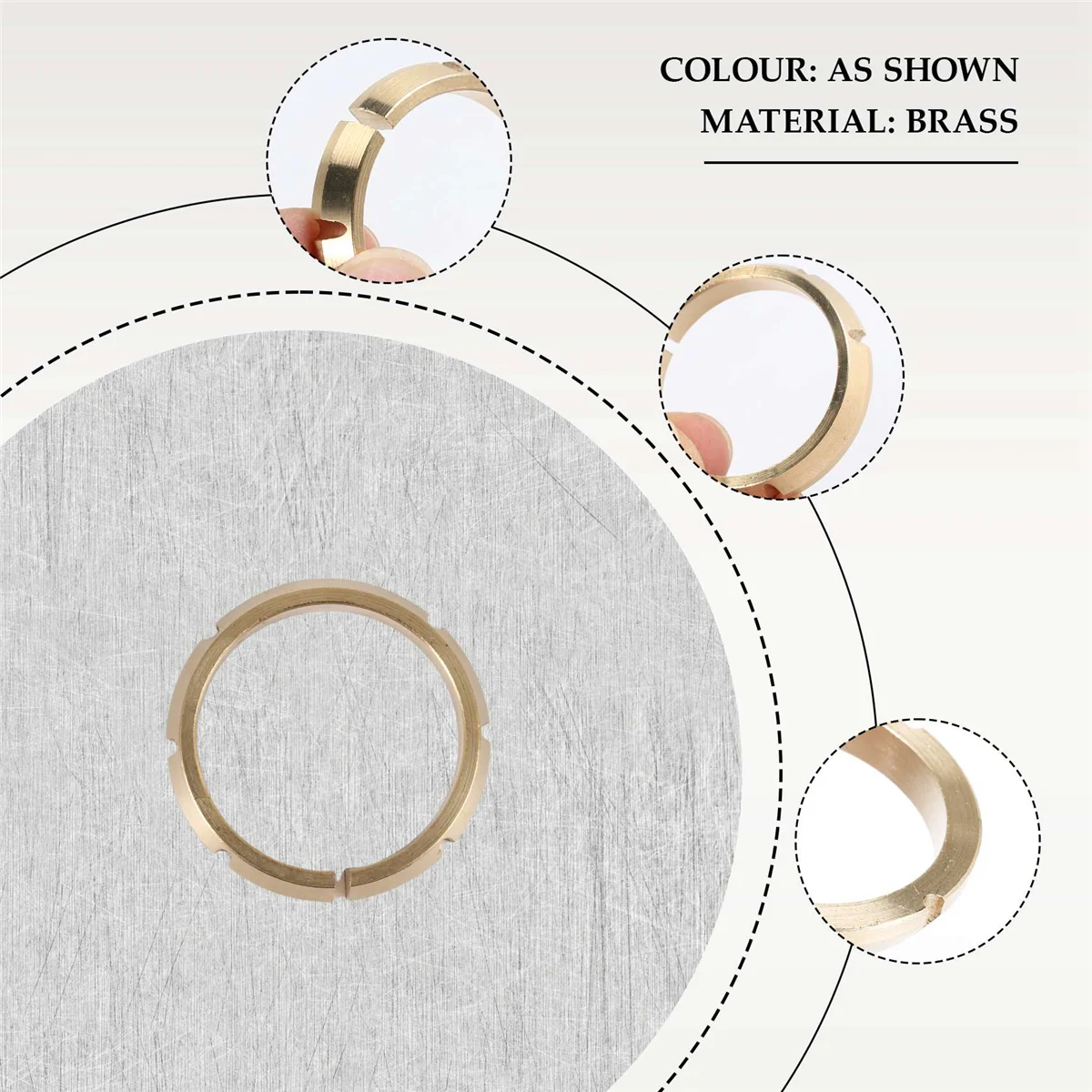 AT77 Автомобильное латунное фланцевое кольцо, подходящее для Golf Jetta Passat для Audi A3 TT 020409374