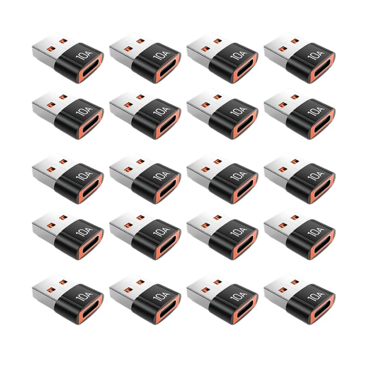 20Pack Type C to USB Adapter,with Fast Charging USB C Converter for 17 16 Pro Watch Ultra Series 【A74Z Miuai】