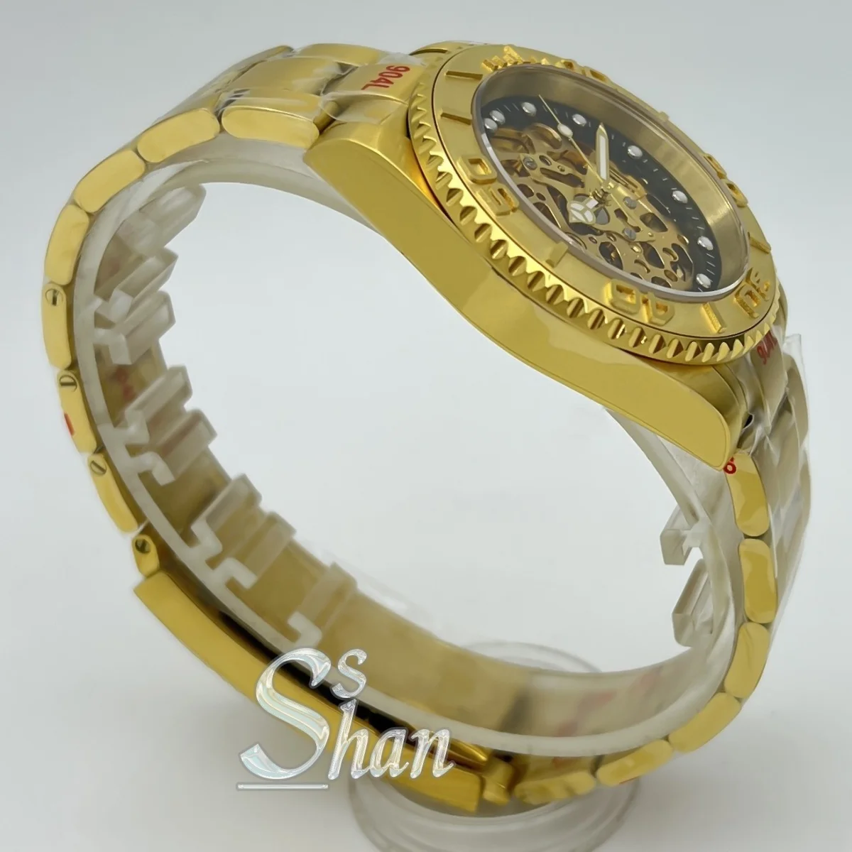 Мужские роскошные часы для дайвинга NH71, представляет собой браслет из нержавеющей стали диаметром 40 мм, золотым браслетом 316, водонепроницаемость до 100 метров.