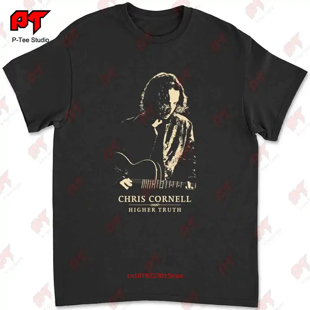 2017 Chris Cornell Higher Truth T Shirt Large Black Soundgarden Seattle Rock 64S1 #1
